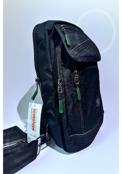 Ogdo - Su Geçirmez, Çapraz Sırt Omuz Göğüs Askılı Unisex Çanta Beyaz - Yeşil