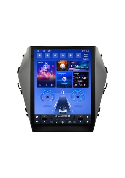 Hyundai Santa Fe 2012-2016 Tesla Android Multimedya Carplay Android Auto Navigasyon 8gb Ram 128gb 9.7''