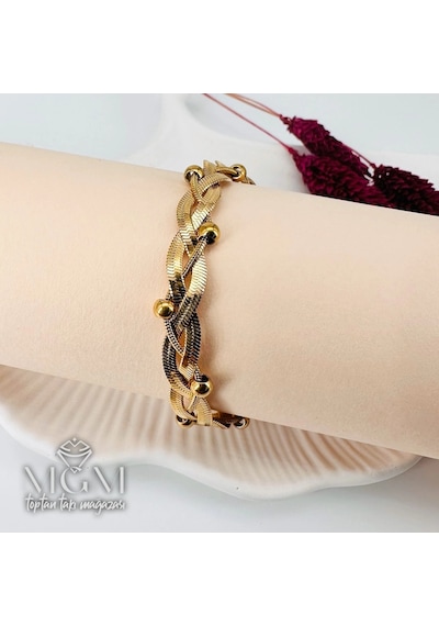 Mepa Gold Çelik Bileklikler 17+5 Cm Uzatma Payı - Kbl0162 Najmaddin Altın