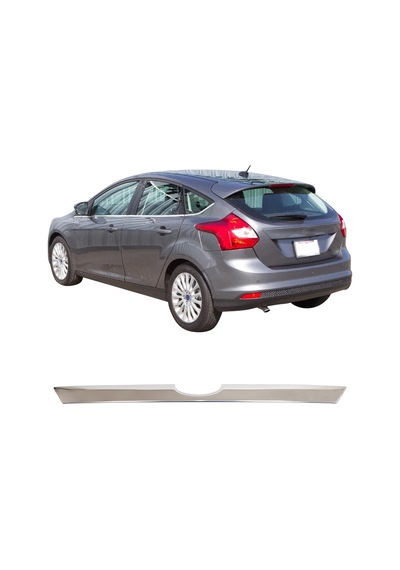 Ford Focus 2 HB Uyumlu 2008-2011 Krom Bagaj Çıtası Paslanmaz Çelik