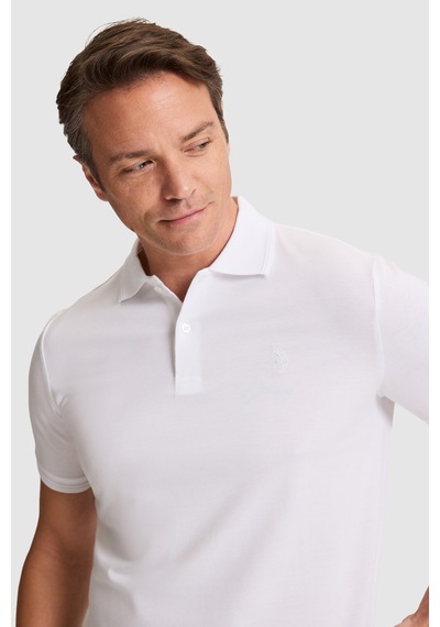 U.s. Polo Assn. Erkek Beyaz Tişört Basic 50324938-vr013