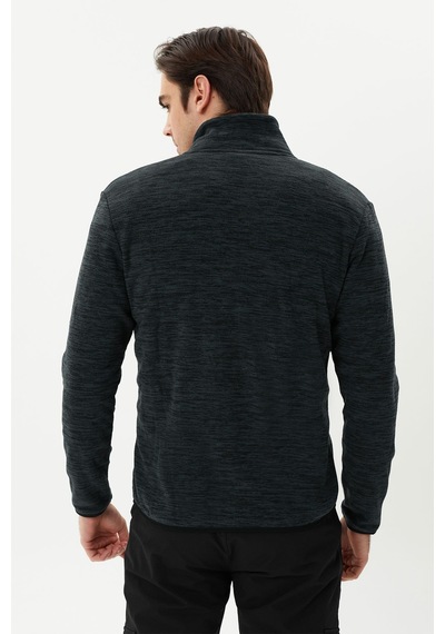 Exuma Erkek Tam Fermuarlı Polar 2112126 065-dark Grey