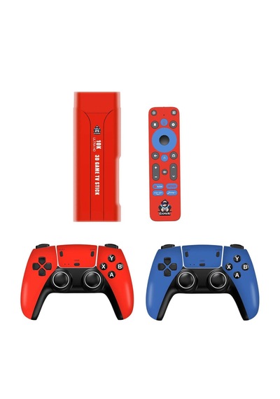 10k Ultra Hd Tv Game Stick - Android Tv 64gb 20.000 Oyunlu Çift Kablosuz Konsol Wifi6, 5g