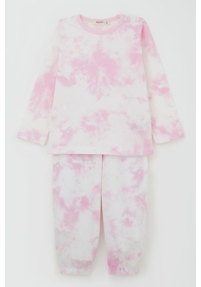 Breeze Kız Bebek Pijama Takımı Batik Desenli 9 Ay-3 Yaş, Karışık Renk