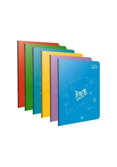 Gıpta Eko 80 Yaprak Defter Kareli A4 Pp Kapak - 4 Adet Çok Renkli