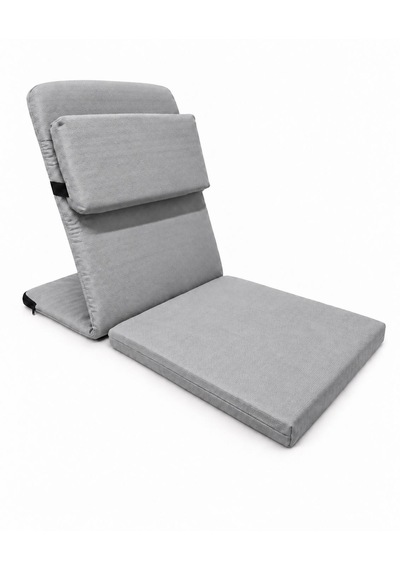 Meditasyon Sandalyesi İlave Yastıklı Backjack Xl Yoga, Nefes, Meditasyon Sandalyesi Duck Kumaş Gri