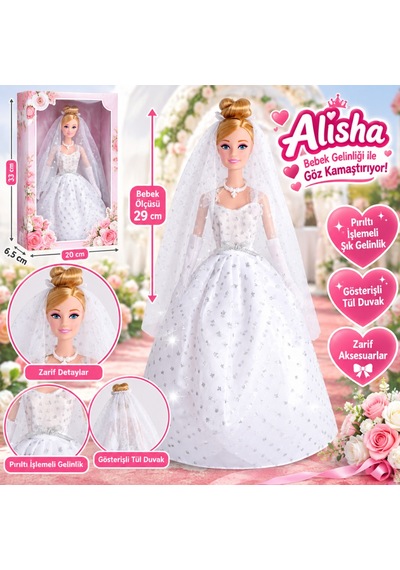 Arkhenx 3381 Nessiworld-rst-sıs-gelinlikli Manken Bebek 29 Cm Bzs1 Standart 85326927
