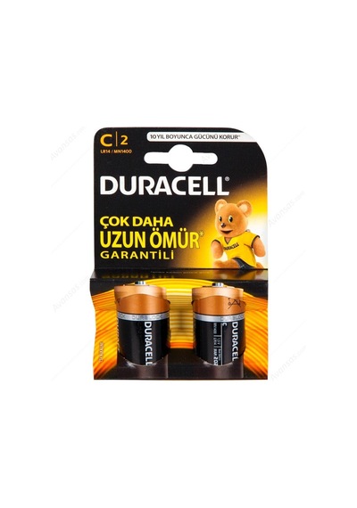 Duracell Alkalin C Orta Boy Pil 2'li Paket