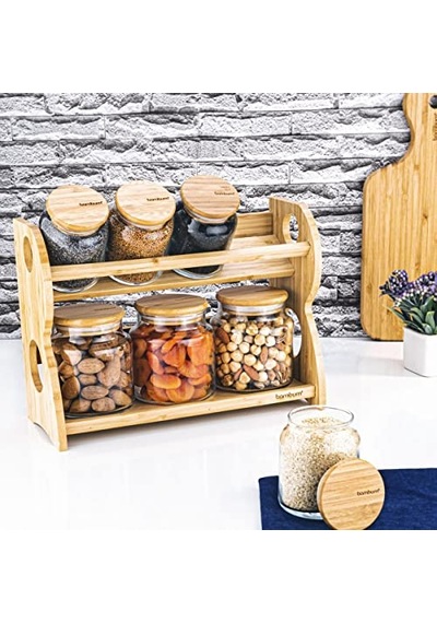 Ayrex Bench Standlı 8 Parça Cam Baharat Takımı Diğer