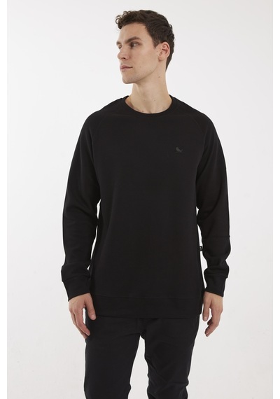 The Crow Brand Siyah O-yaka Sweatshırt Siyah
