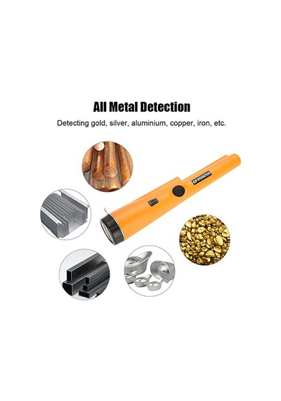 Taşınabilir Metal Arama Cihazı, Ip66 Su Geçirmez Metal Dedektörü, Pinpointer, 360 Tarama, Ses Ve Titreşim Göstergesi, Yüksek Hassasiyet, Altın Madeni Para Avı, Kalıntılar, Takı İçin