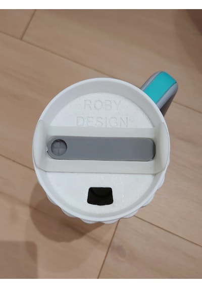 Quencher 1.18 Litre Pipetli Termoslar İçin Plastik Kapağı Quencher İle Yedek Parça Uyumlu Beyaz
