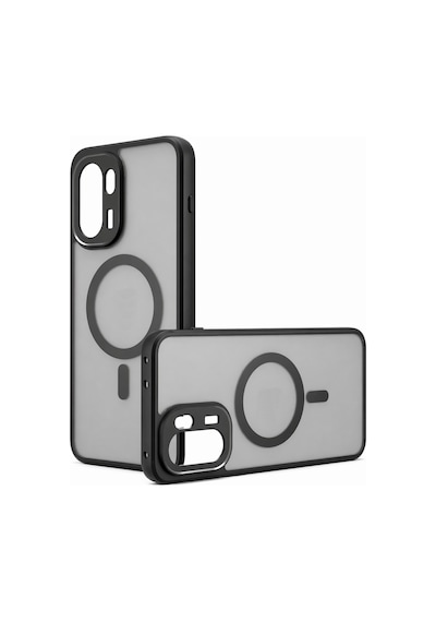 Oneplus 15r / Ace 6 İle Uyumlu Magsafe Uyumlu Mat Yüzey Kılıf Al4967 Siyah