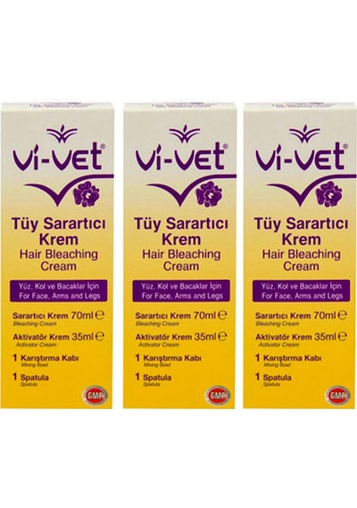 Vivet Tüy Sarartıcı Krem 3 x 70 ML Vivet Tüy Sarartıcı Krem 3 x 70 ML