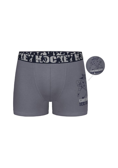 Donella 5'li Erkek Çocuk Boxer Koyu Gri