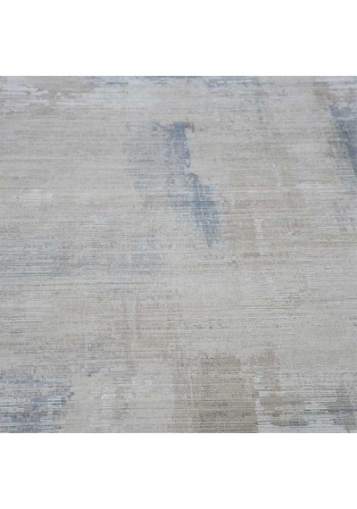 Otantik Modern Eskitme Saçaklı Dokuma Salon Halısı Krem Mavi Vizon 200x290 Cm 11