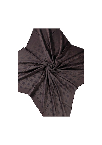 Mim Eşarp Mısırlı Eşarpları İpek Pamuklu Eşarp Sdmipe3002 Koyu Kahve Koyu Kahve