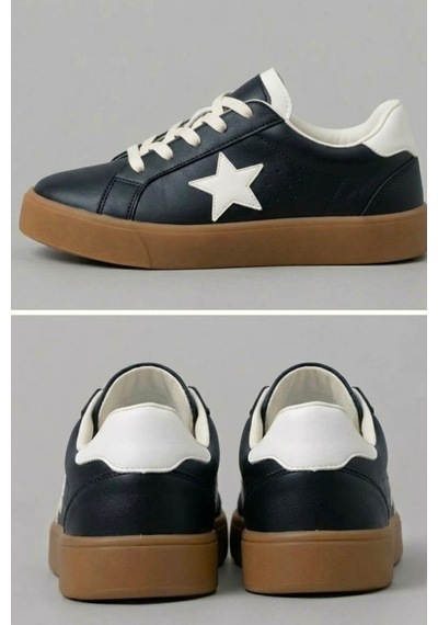 Çocuk Esnek Sneaker Siyah/beyaz