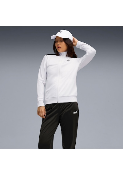 Puma Poly Kadın Beyaz Dik Yaka Eşofman Takımı Beyaz