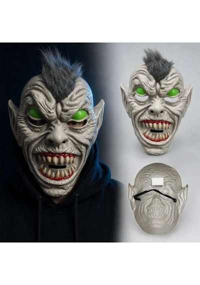 Cadılar Bayramı İçin Neon Yeşil Gözlü Canavar Maske Diğer