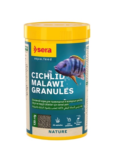 Cichlid Malawi Granules Otçul Ve Hepçil Ciklet Yemi 250 Ml 135 Gr