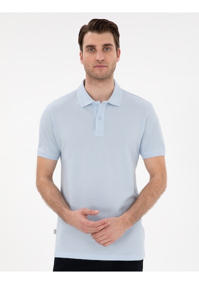 Pierre Cardin Erkek Açık Mavi Tişört Basic 50302561-vr003 Açik Mavi