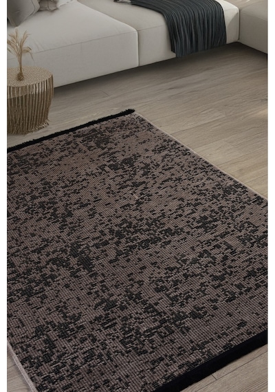 Bej Şönil Kilim Makinede Yıkanabilir Kaymaz Taban Halı Yolluk Bej