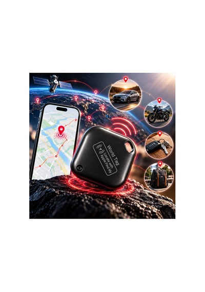 Gp Loshhall Worldtag Akıllı Takip Cihazı - İos Uyumlu Smart Tag Siyah