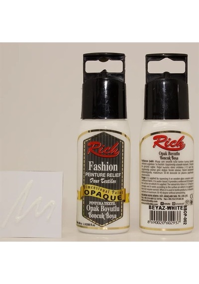 Rich Boncuk Boya - 60Cc- Opak Beyaz N:002