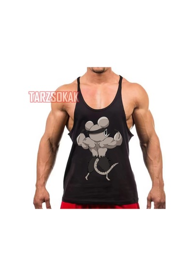 Tarzsokak Gym Tank Top Fitness Sporcu Atleti Gym62 Siyah