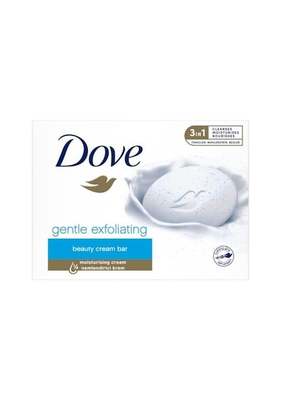 Dove Beauty Cream Bar Katı Güzellik Sabunu Gentle Exfoliating Nemlendirici Etkili, 90 G Acı Badem