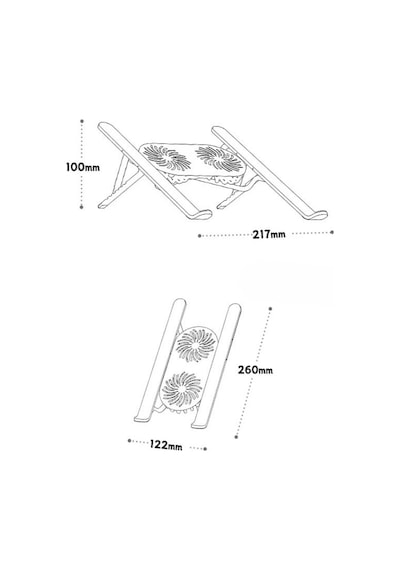 Alüminyum Katlanır Fanlı Taşınabilir Laptop Apple Uyumlu MacBook Notebook Soğutucu Yükseltici Tutucu Stand
