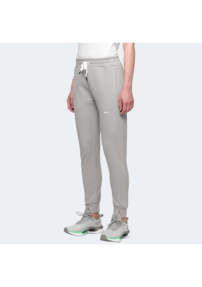 Slazenger VEVA Kadın Cepli Gri Eşofman Altı