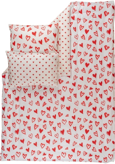 Soley Mix & Match Lover %100 Pamuk Çift Kişilik Nevresim Seti Kırmızı