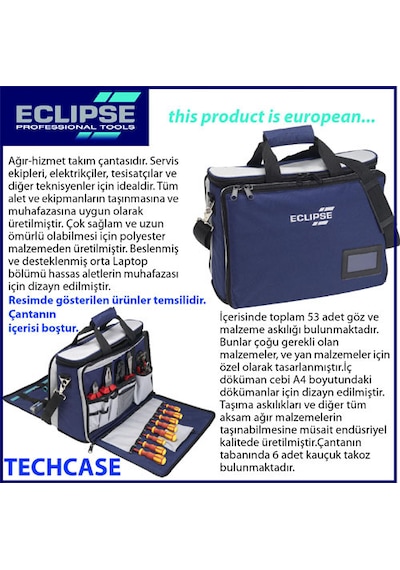 Eclipse Profesyonel Tekstil Takım Çantası 44X20X33 Cm