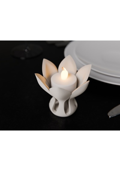 Lotus Çiçeği Tasarımlı Tealight Mumluk Modern Ve Zarif Dekoratif Mumluk