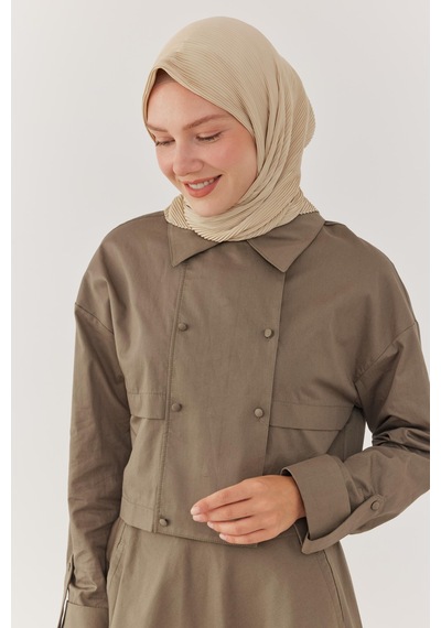 Mirsoy Scarf Piliseli Eşarp - Krem Krem