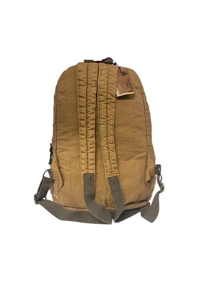 Old Cotton Cargo Kaliteli Tek Bölmeli Vintage Disayn Günlük Gezi Spor Okul Sırt Çantası Patchwork Komor 29x42cm Camel