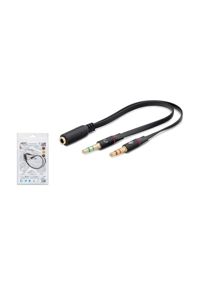 Kulaklik Mikrofon Birleştirici 3.5Mm Dişi To 2 Erkek 3.5Mm Hadron