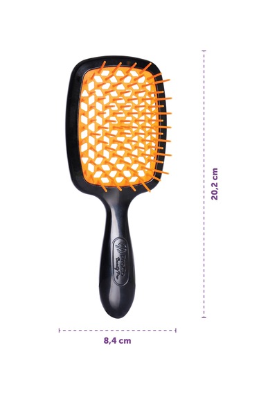 Beauty Pro Miracle Brush Saç Fırçası - Isıya Dayanıklı, Kaynak Saçlara Uygun, Saç Açma Ve Tarama Turuncu