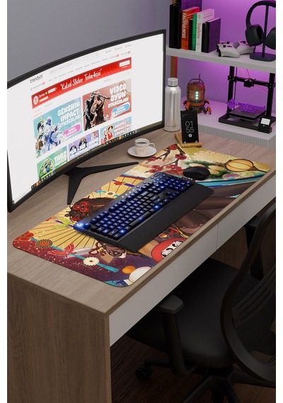 Chiori Genshin Impact Anime Gacha V4 - 90x40 Xxl Gaming Mouse Pad Fare Altlığı