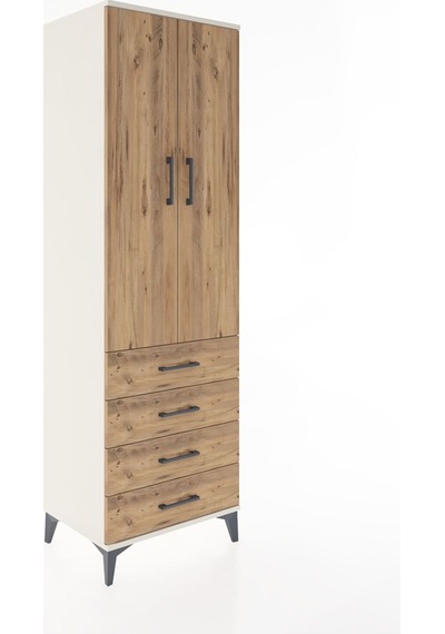 Hyperion Dolap 2 Raflı 4 Çekmeceli Tek Askılı 60x44x195 Aytaş... Aytaşı