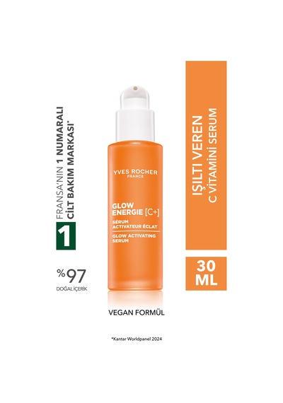 Yves Rocher Gündüz Serumu - C Vitamini - Işıltı Veren Botanik Kompleks Bakım Glow Energie 30ml-81791
