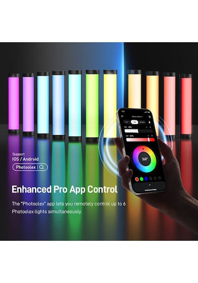 Photoolex B190s Rgb Led Tube Light Profesyonel Video Ve Fotoğraf Işığı - Tf-ls-155lw-pl