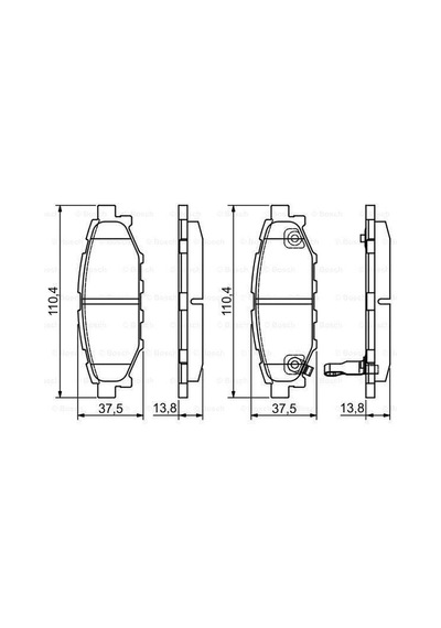 BOSCH 986495119 Fren Balatası Arka Forester 08-12 Impreza 08-12 Legacy 03-11 Outback 03- Xv 12-