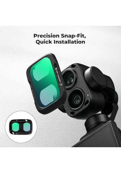 K&f Concept Dji Osmo Pocket 4p İçin Işık Kirliliği Önleyici Filtre Anti-light Pollution Metal