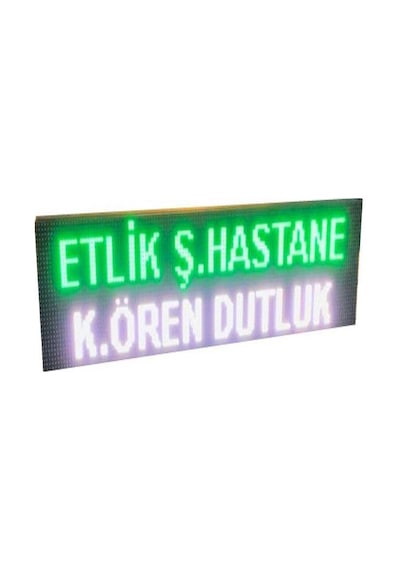 Otobüs, Kamyon, Minibüs Vb. Güzergah Renkli P5 Led Tabela Kasa Ölçüsü: 16x64 Cm
