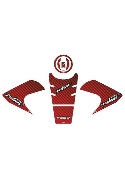 Bajaj Pulsar F250 Kırmızı Tank Pad Set