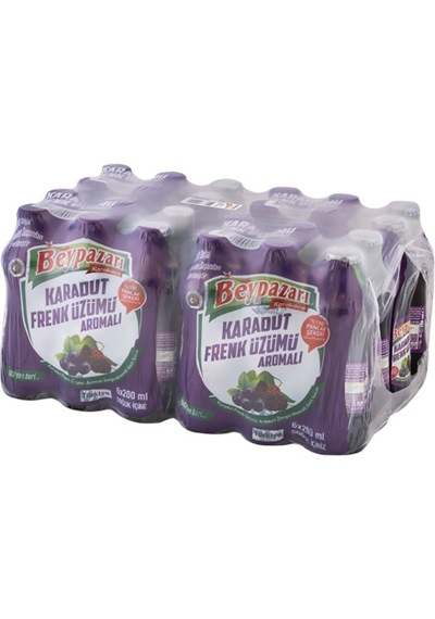 Beypazarı Karadut Frenk Üzümü Maden Suyu 200 Ml X 24 Adet