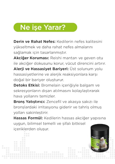 Cutepet Respicare Kedi Solunum Destek Tableti 60 Adet Bağışıklık Desteği Ve Nefes Açıcı Takviye